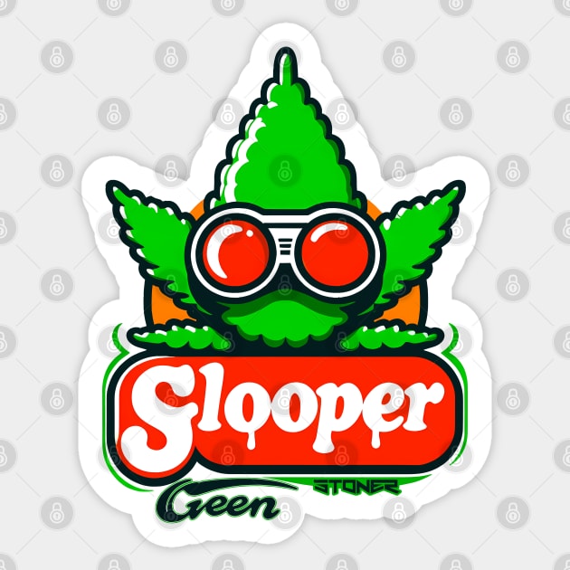 Glooper Weed. "Stoner" Sticker by Invad3rDiz
